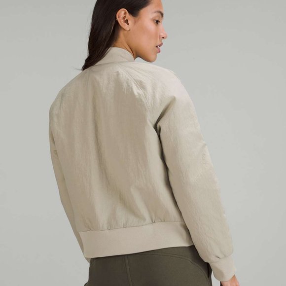 Lululemon Non-Stop Bomber Jacket in Raw Linen - Picture 5 of 5